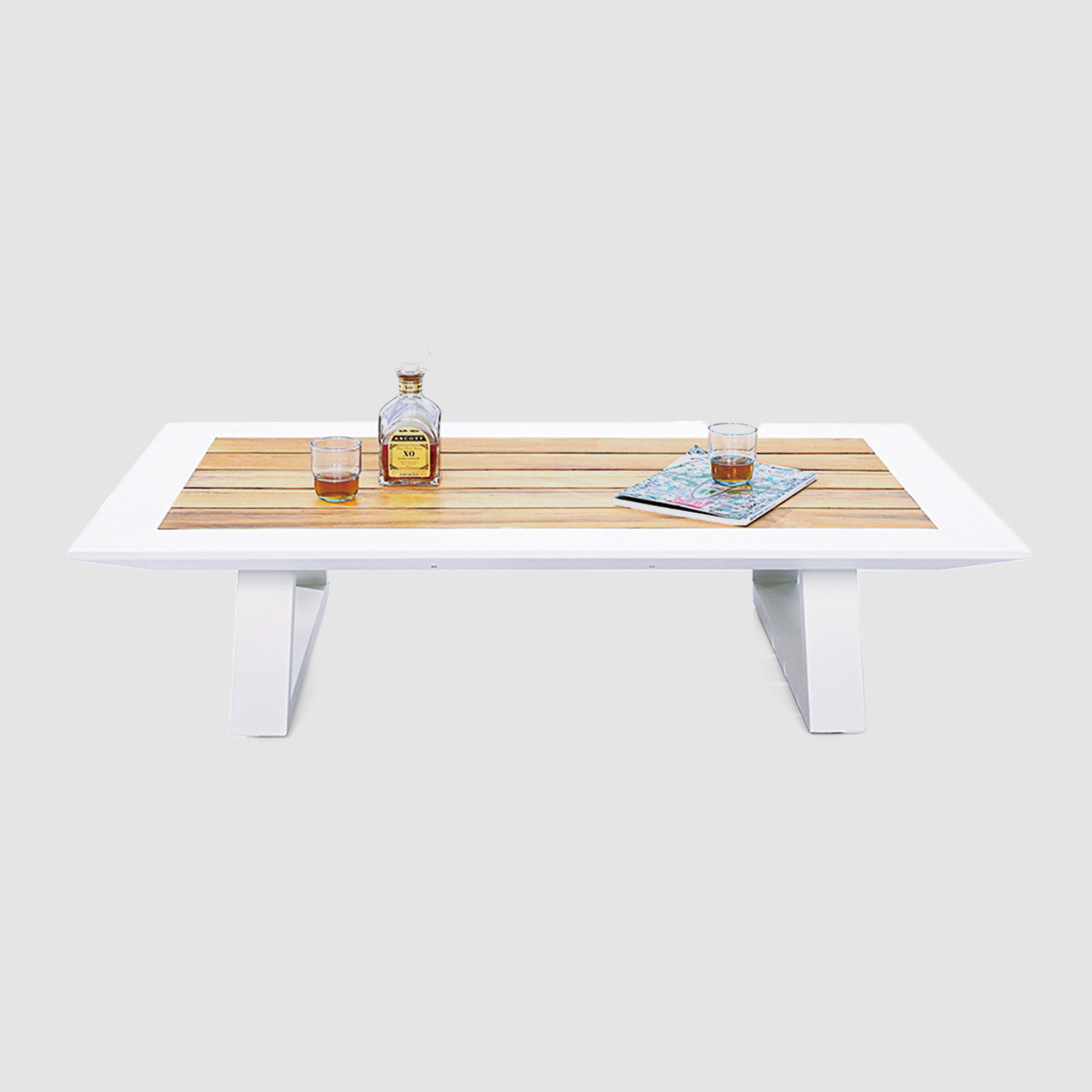 Aspire Declan Coffee White Outdoor Table