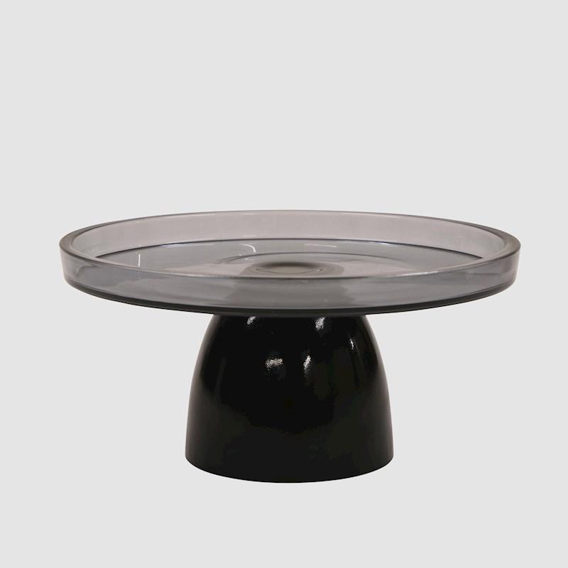 Urban Loft Millie Cake Plate Dark Grey Briscoes NZ