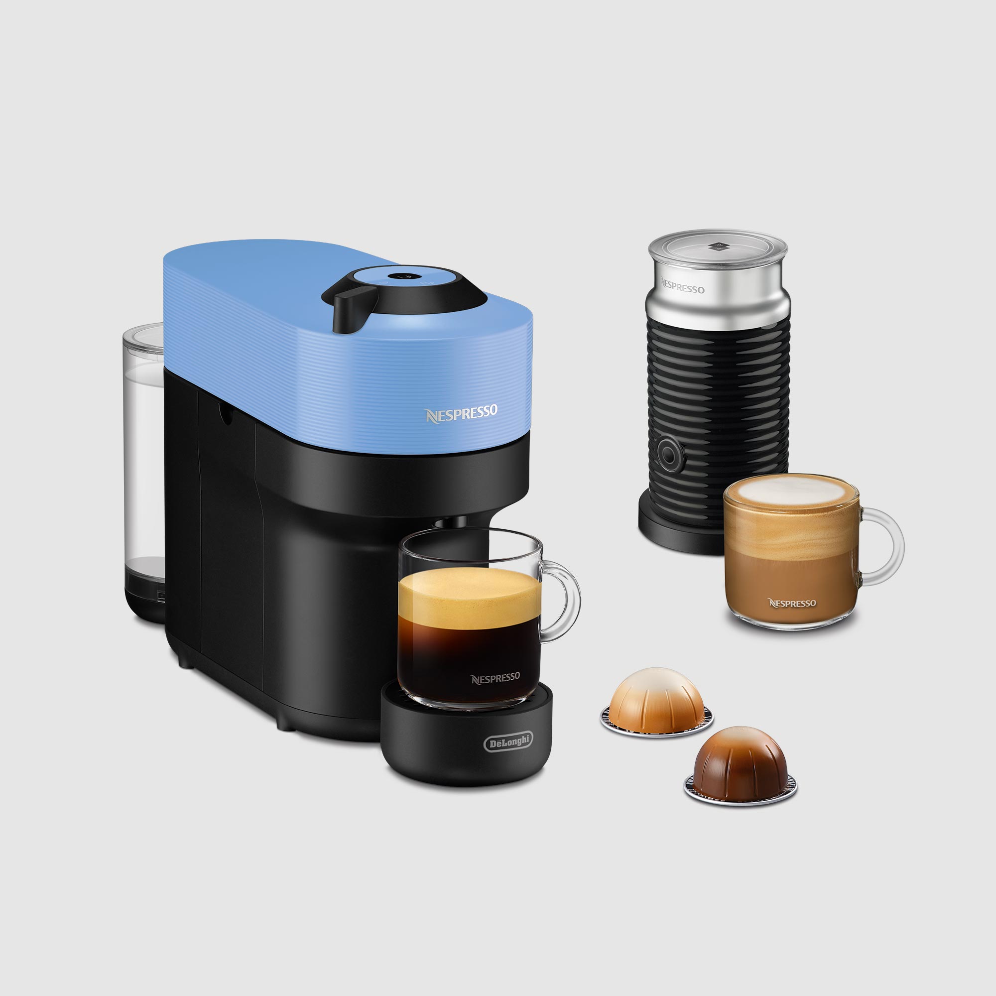Nespresso Vertuo Pop Blue Bundle Coffee Machine ENV90AAE