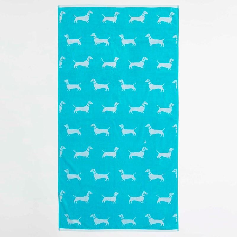 Galaxy Sausage Dog Beach Towel 80x160cm Briscoes NZ