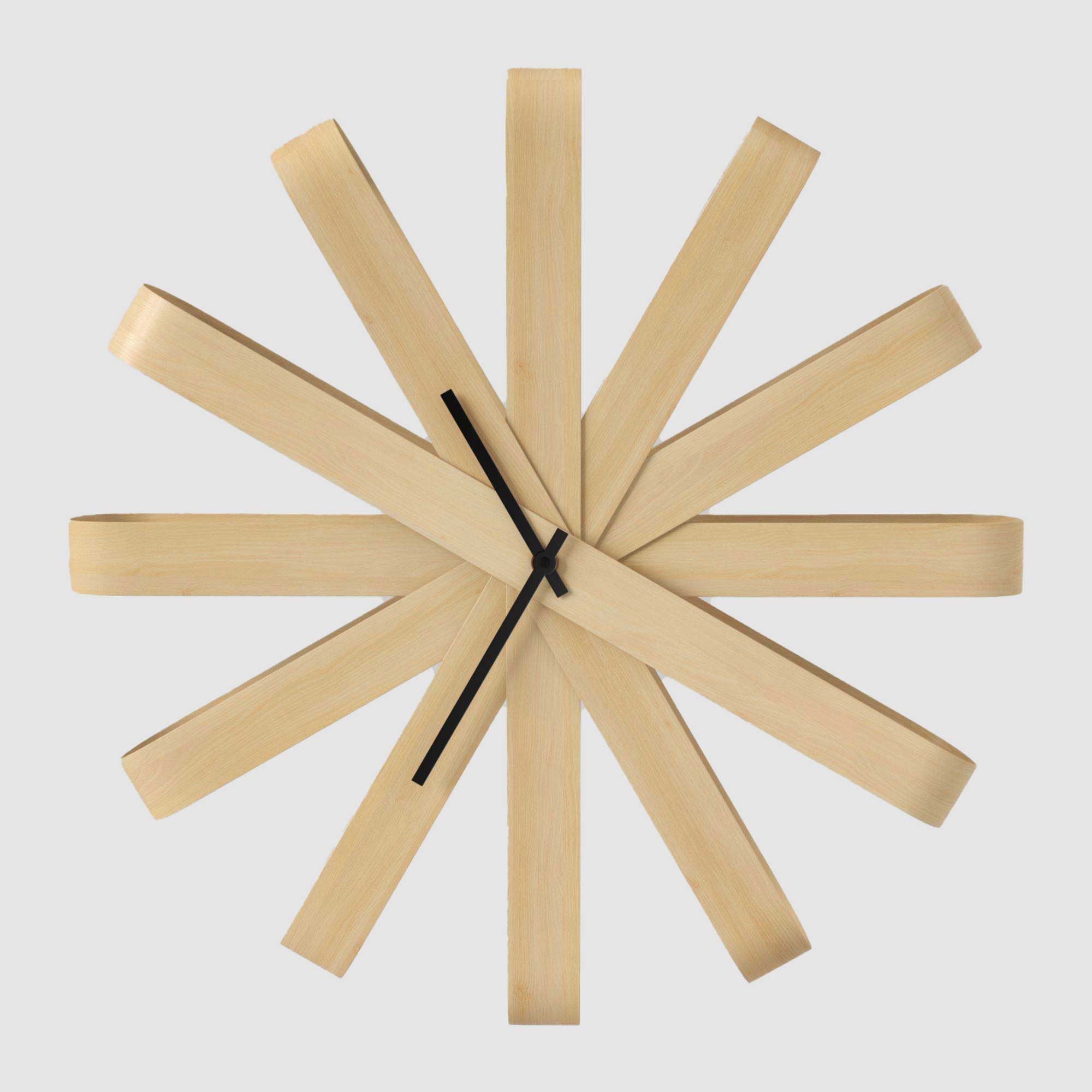 Umbra Ribbonwood Wall Clock 51cm Natural