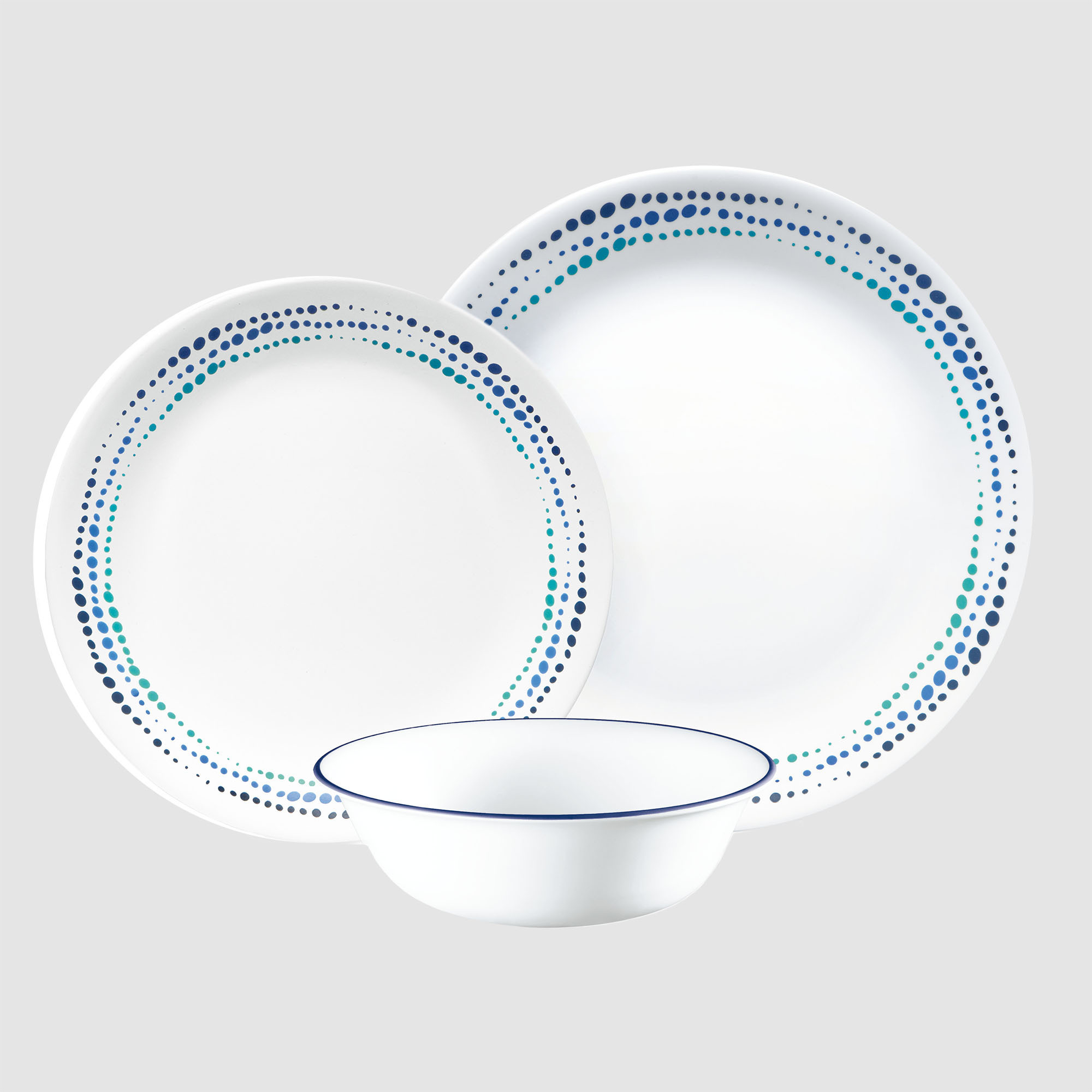Corelle Ocean Blues Dinner Set 12 Piece