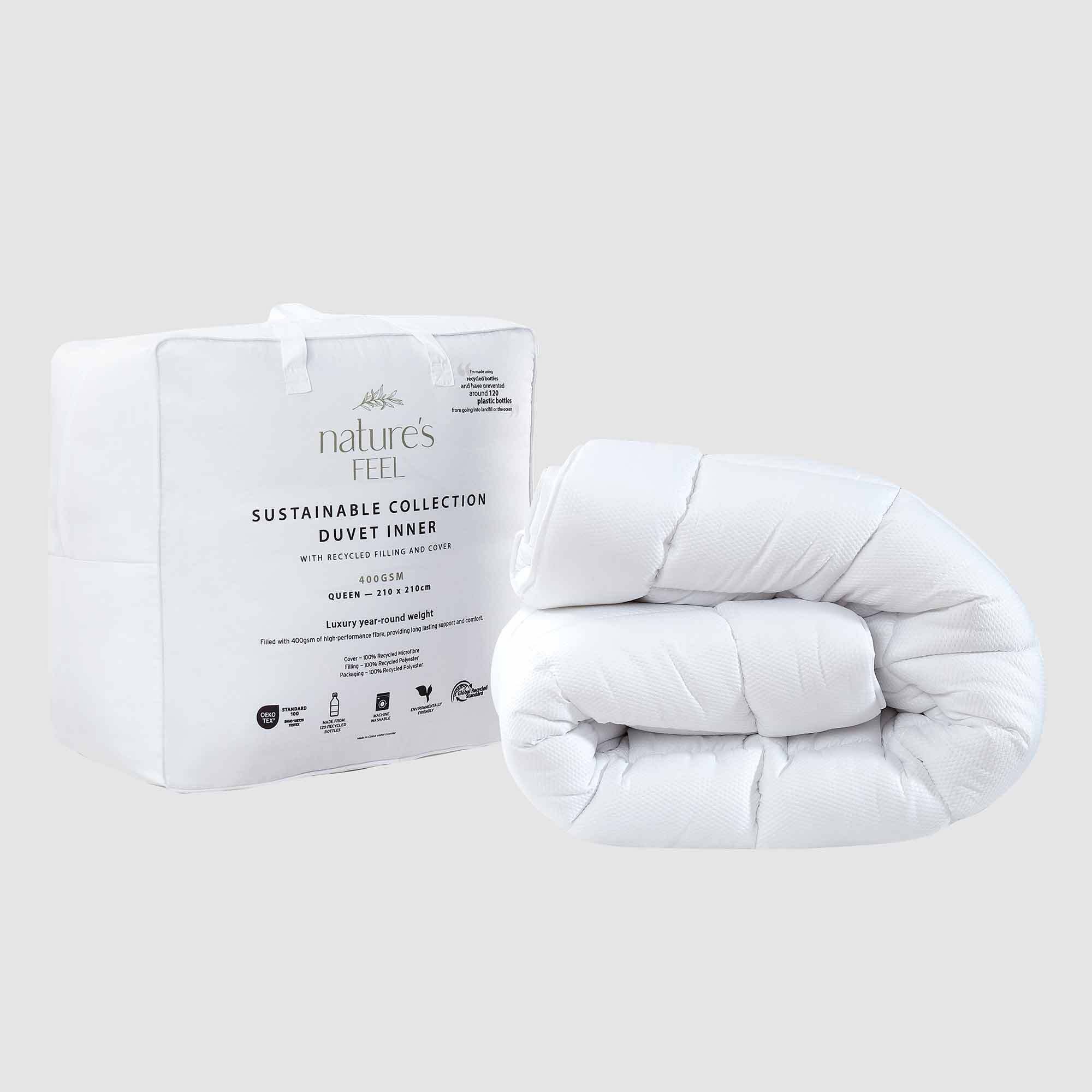 Nature's Feel 400gsm Sustainable Duvet Inner