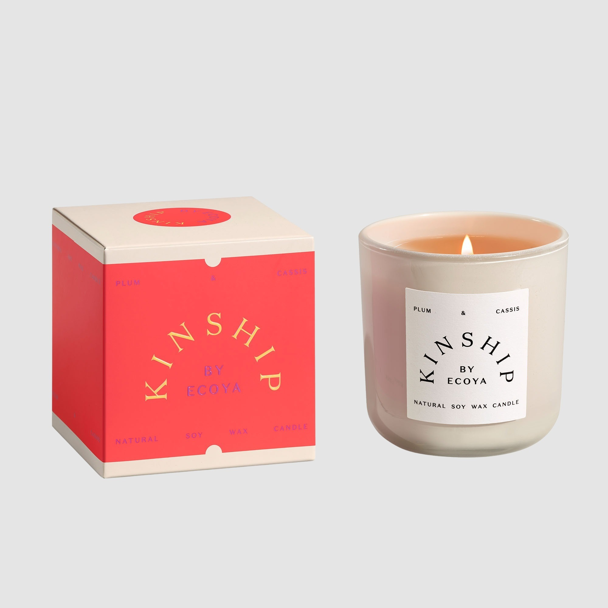 Kinship by Ecoya Plum & Cassis Candle 375g