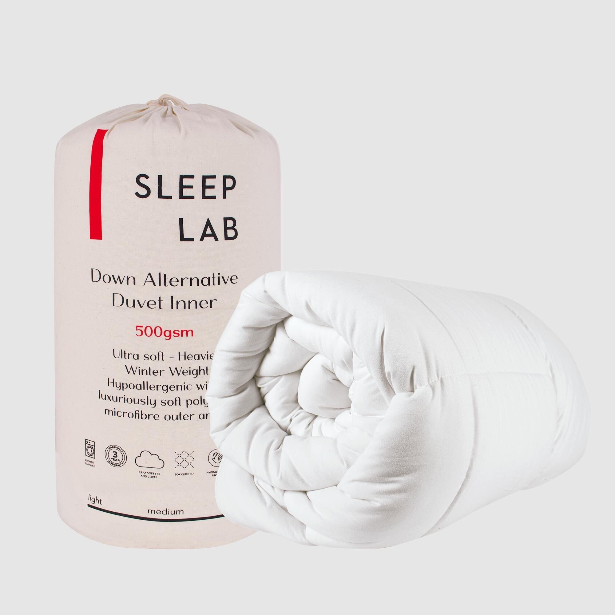 Sleep Lab 500gsm Microfibre Duvet Inner