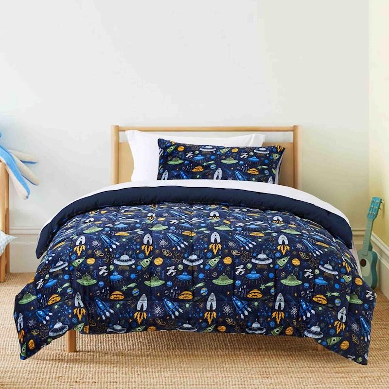 Galaxy Kids Blast Off Comforter Set Briscoes NZ