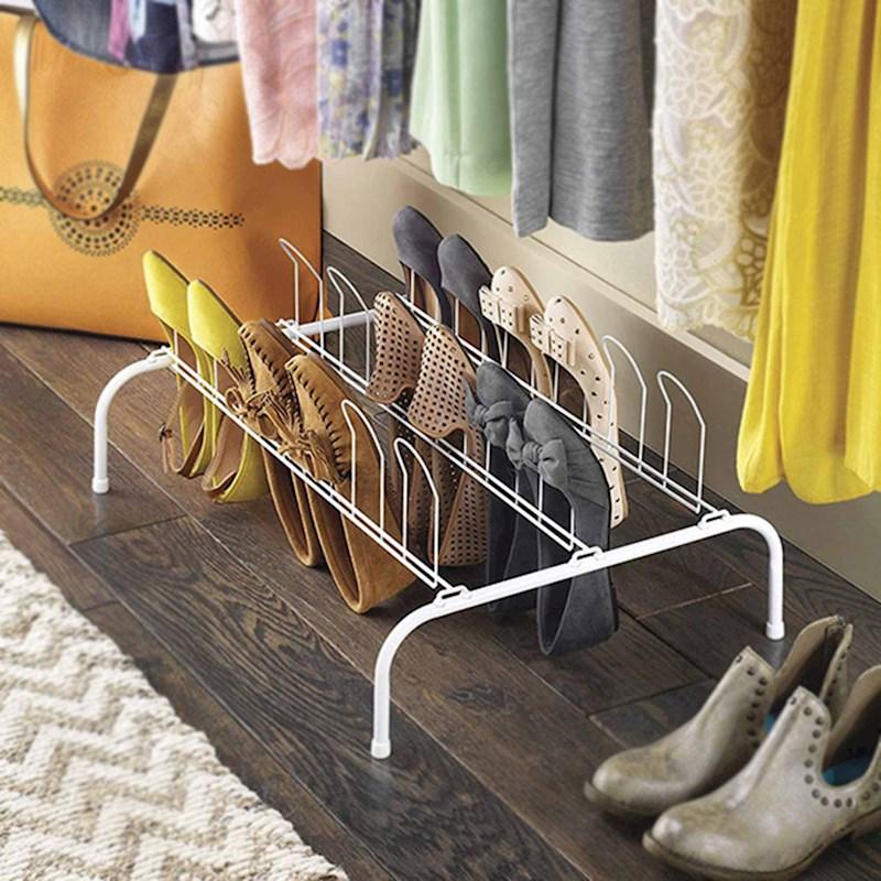 Whitmor 9 Pair Floor Shoe Rack White Briscoes NZ