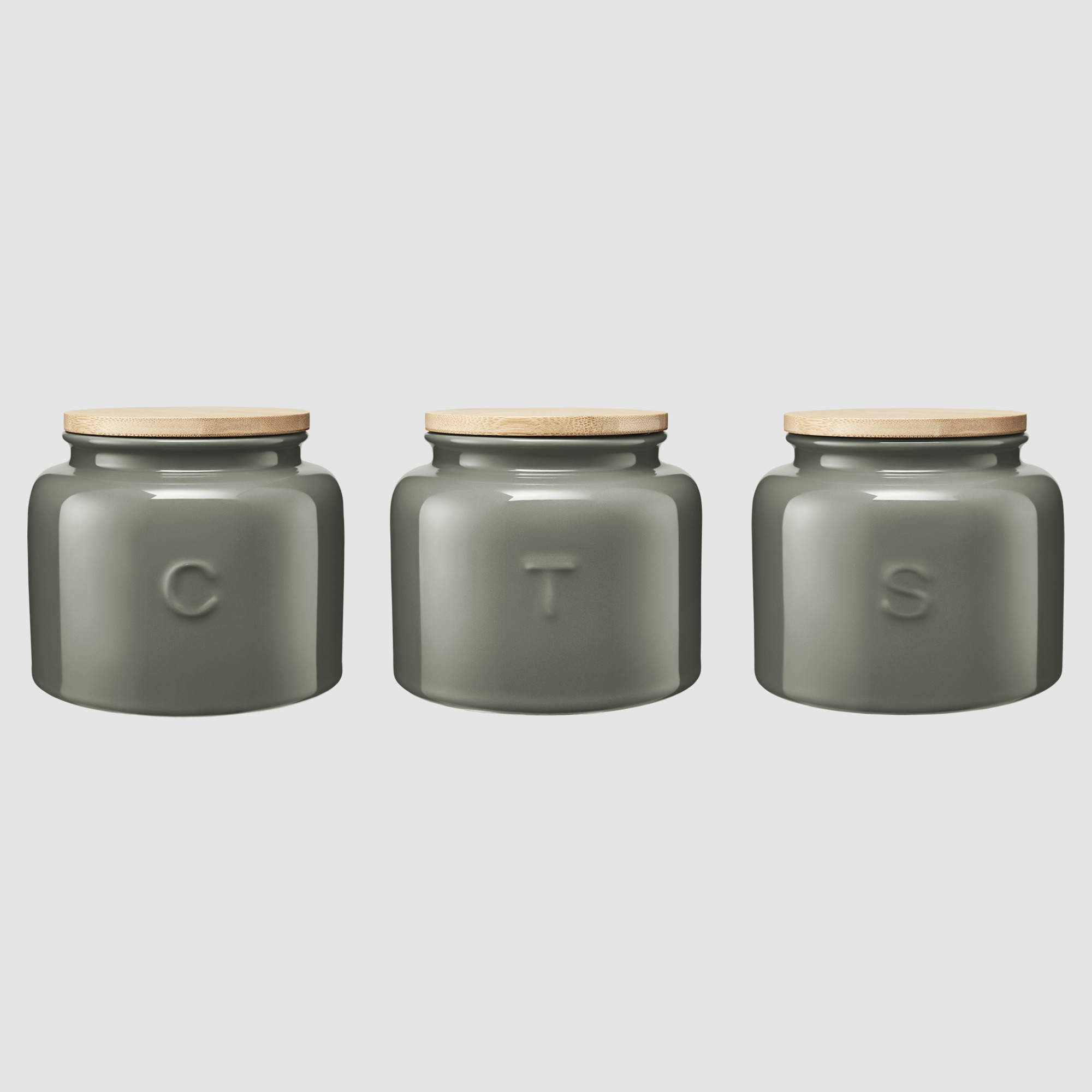 Maxwell & Williams Indulgence Canister 600ml Set 3 Sage