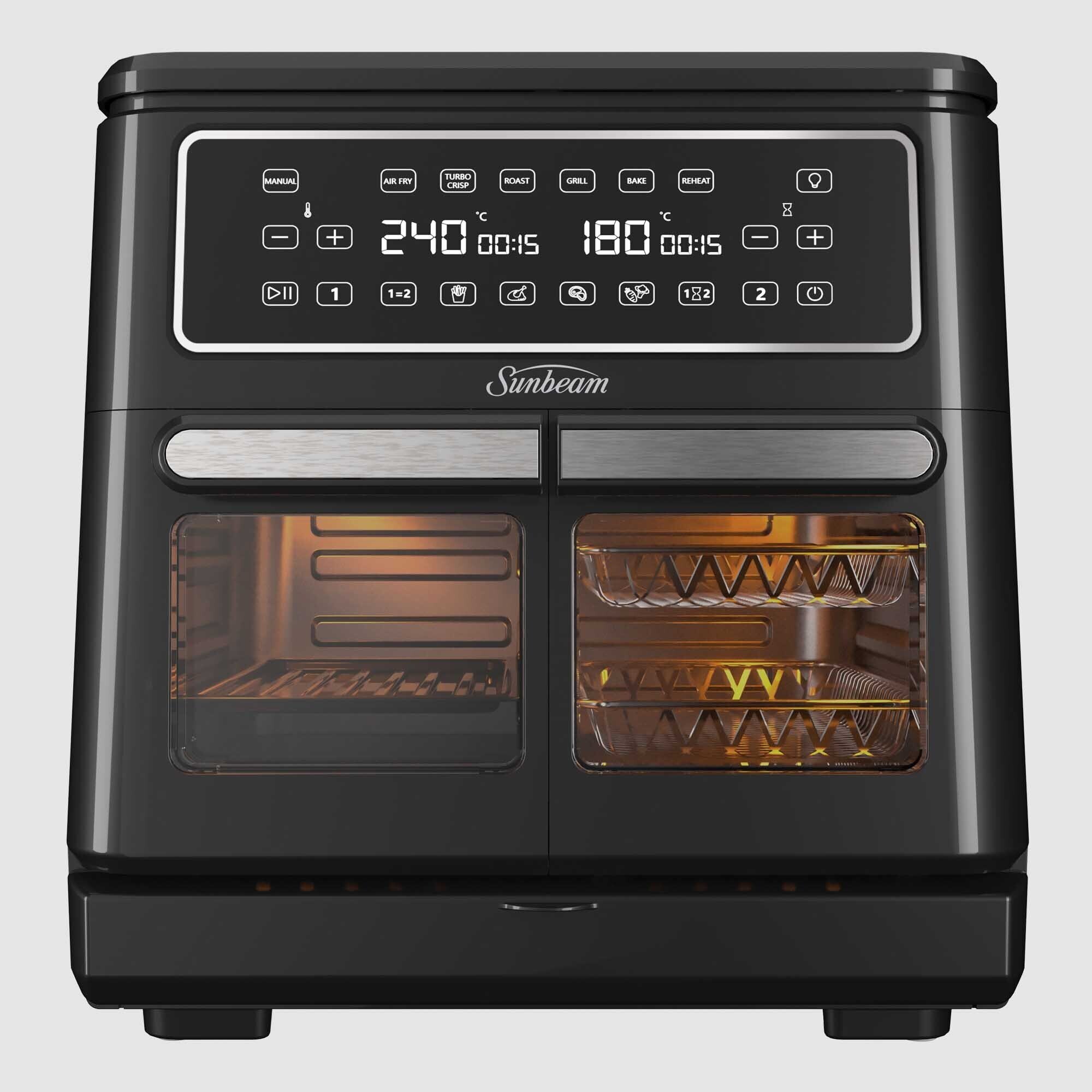 Sunbeam Multizone Air Fryer 2 x 5.5 Litre AFP6000BK