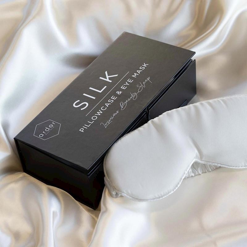 Ardor Ivory Dreams Silk Pillowcase Eyemask Pack Briscoes NZ