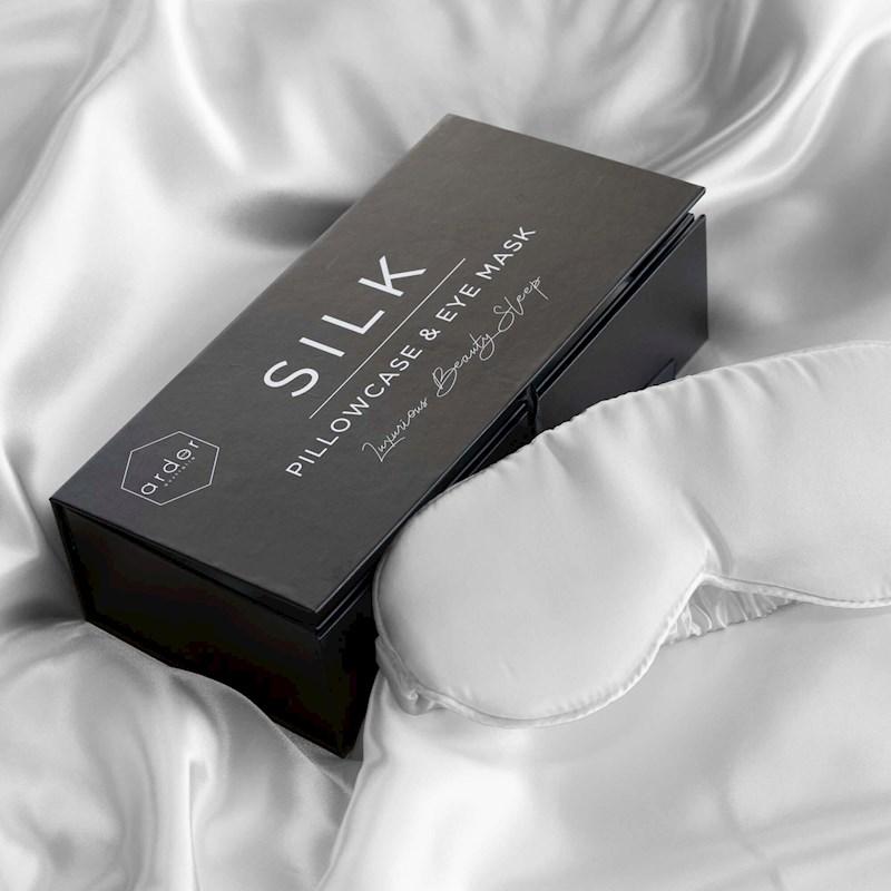 Ardor Silk Pillowcase Eyemask Pack White Briscoes NZ