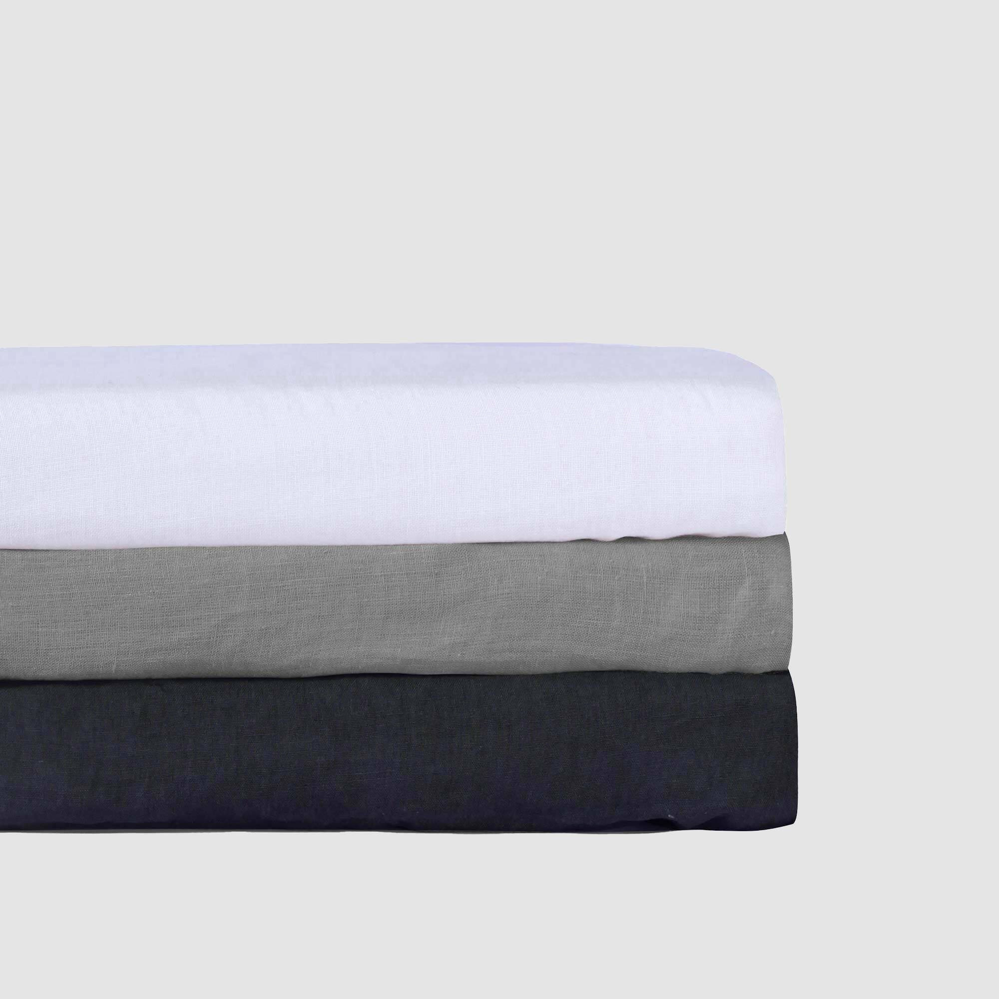 Hotel At Home Plain Dyed French Linen King Pillowcase