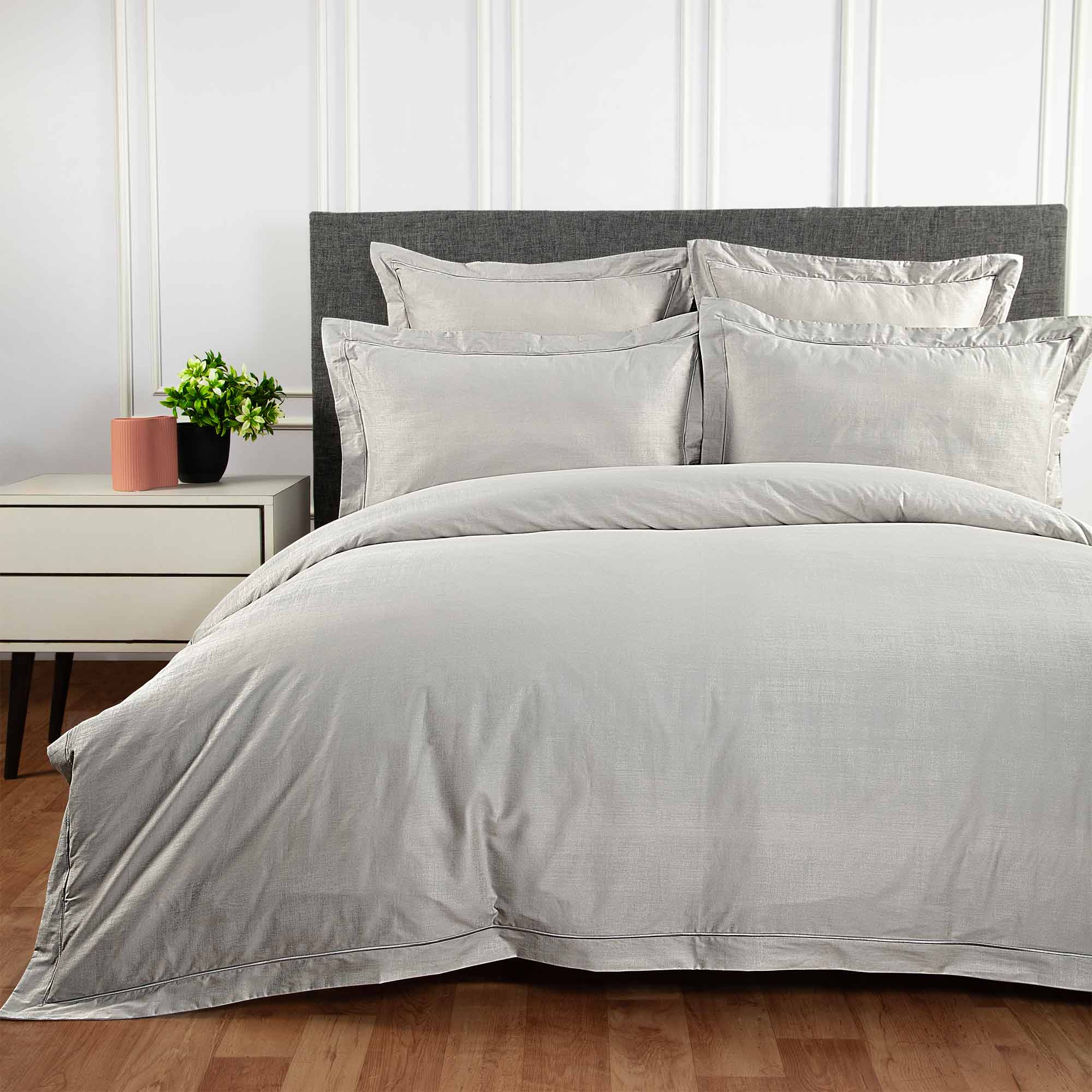 Hotel At Home Cross Hatch Duvet Cover Set
