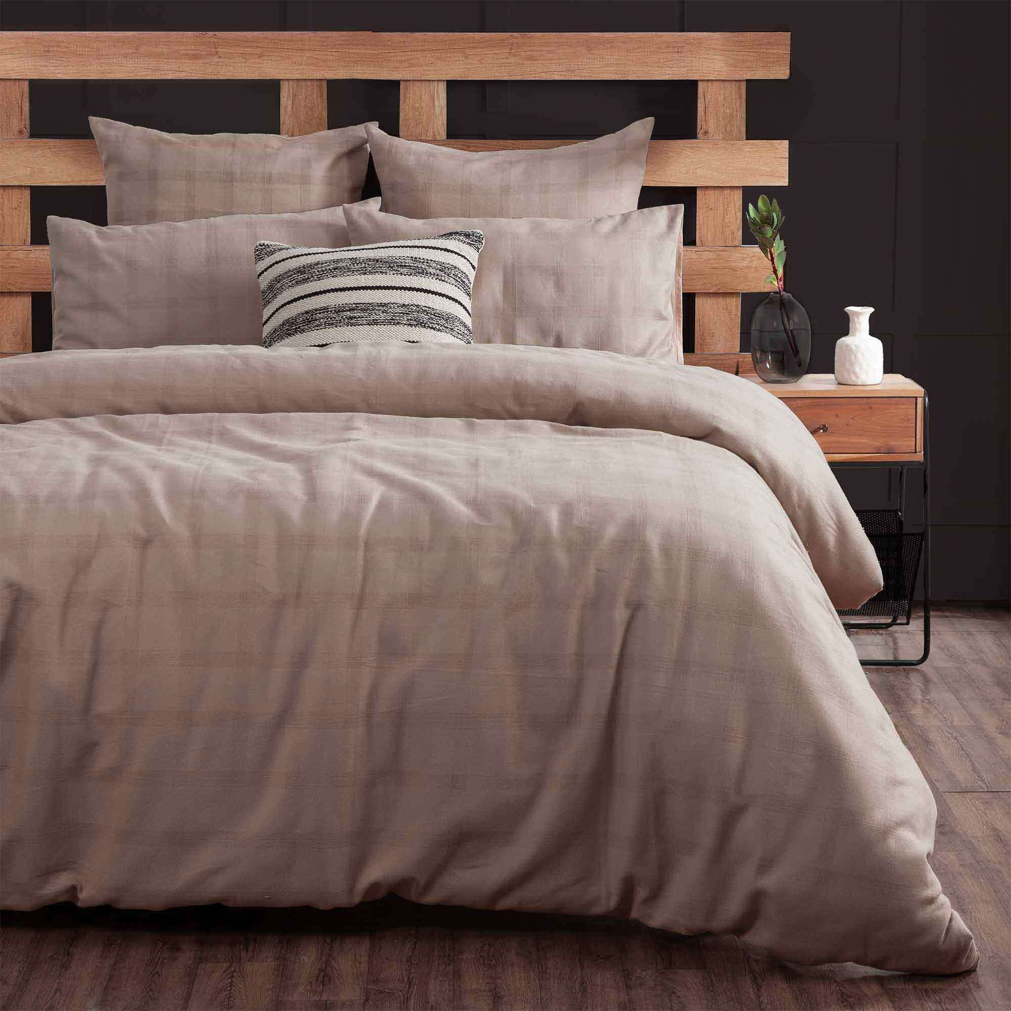 Urban Loft Shadow Checks Duvet Cover Set