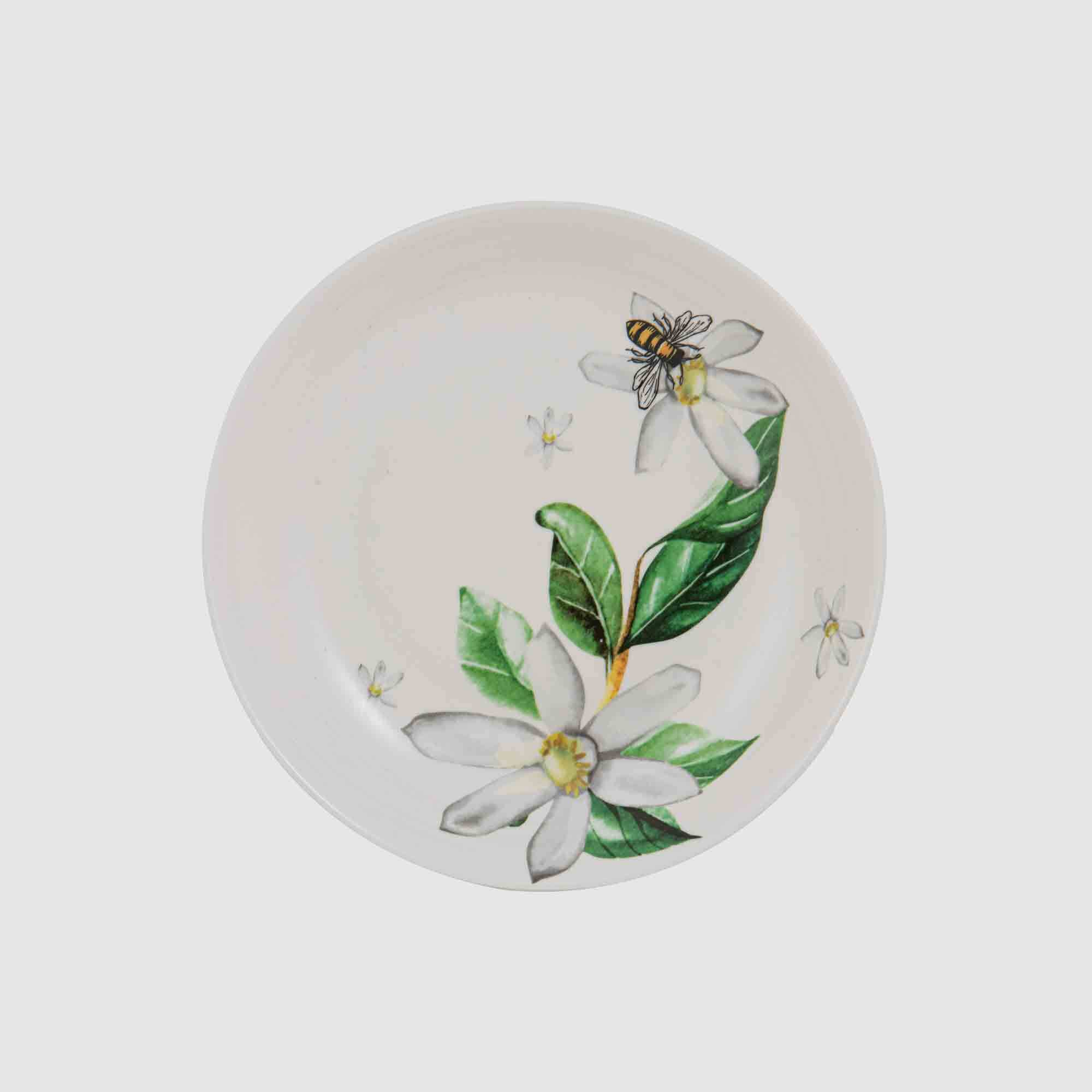 Just Home Manuka Floral Dinner Bowl 22cm