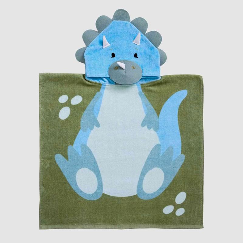 Twill Co Kids Dino Hooded Beach Towel Briscoes NZ