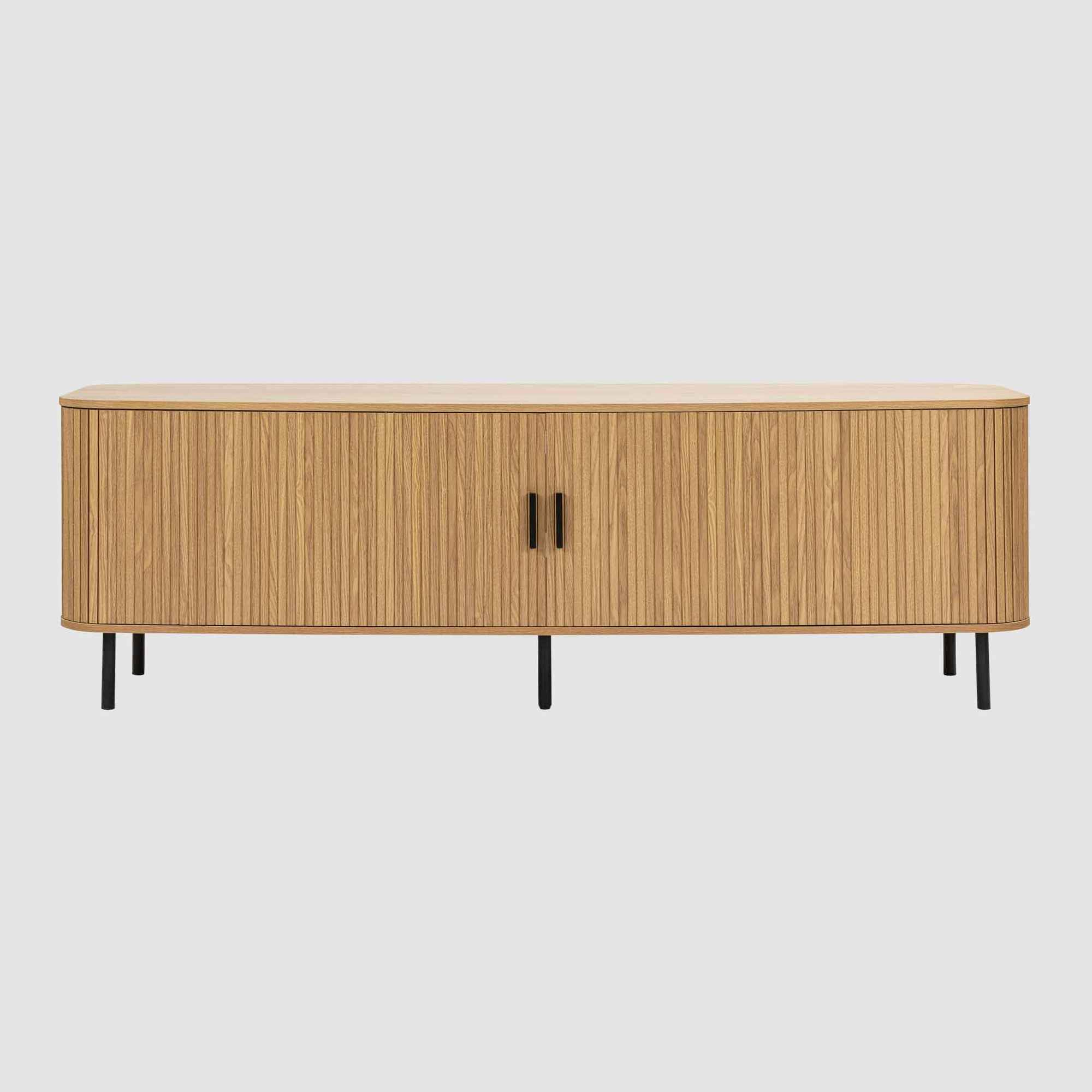Urban Loft Slatted Terazzo Entertainment Unit
