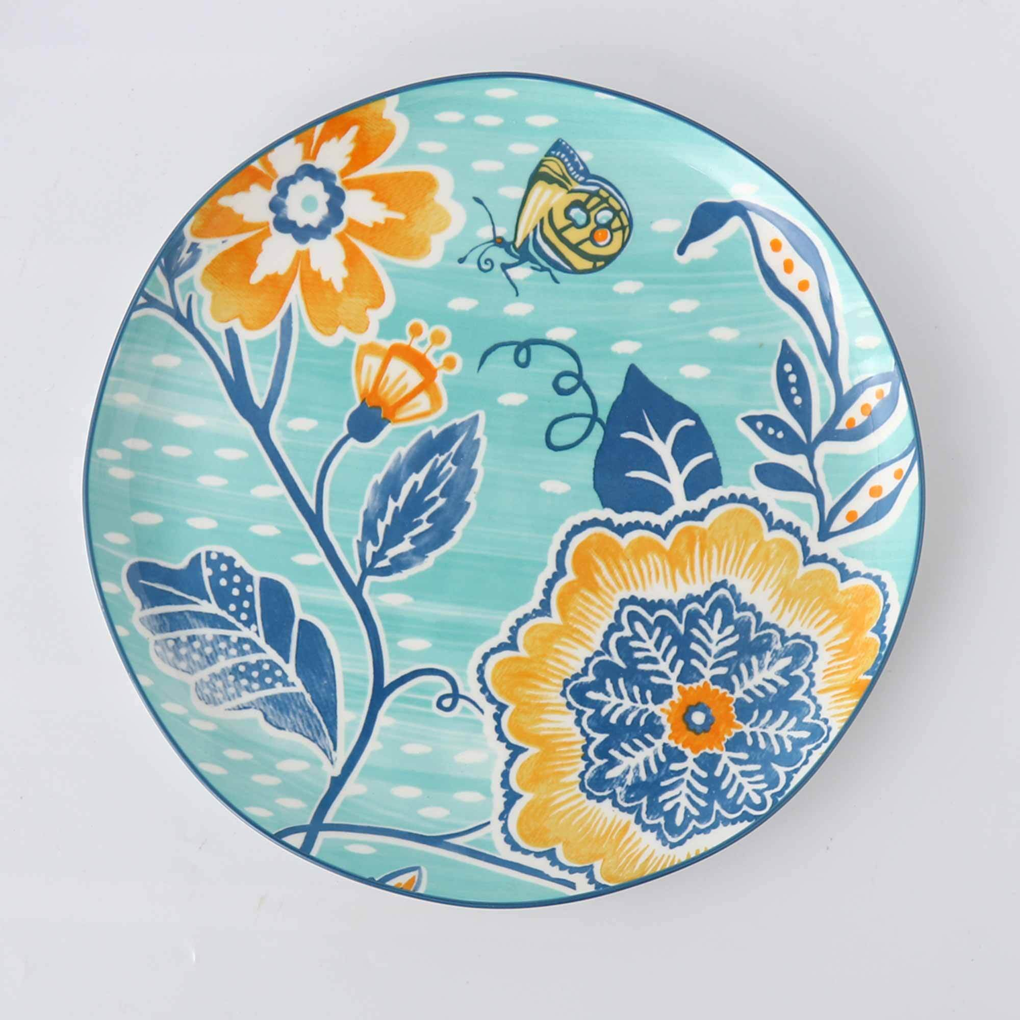 Urban Loft Botanic Bliss New Bone Dinner Plate 27.5cm