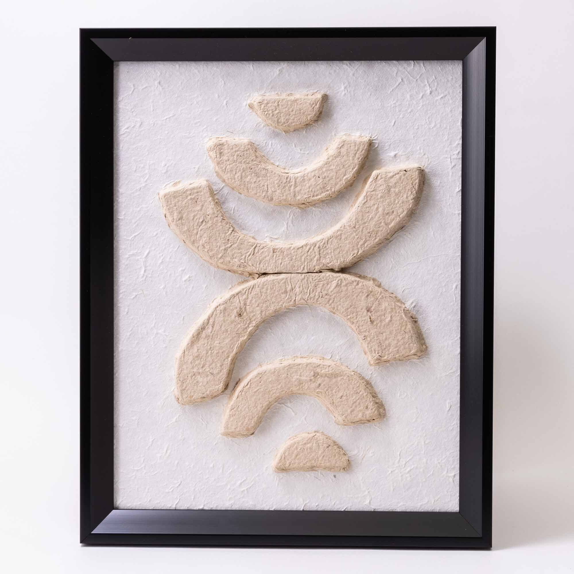 Urban Loft Inuk Craft Paper Handmade Wall Art 40x50cm