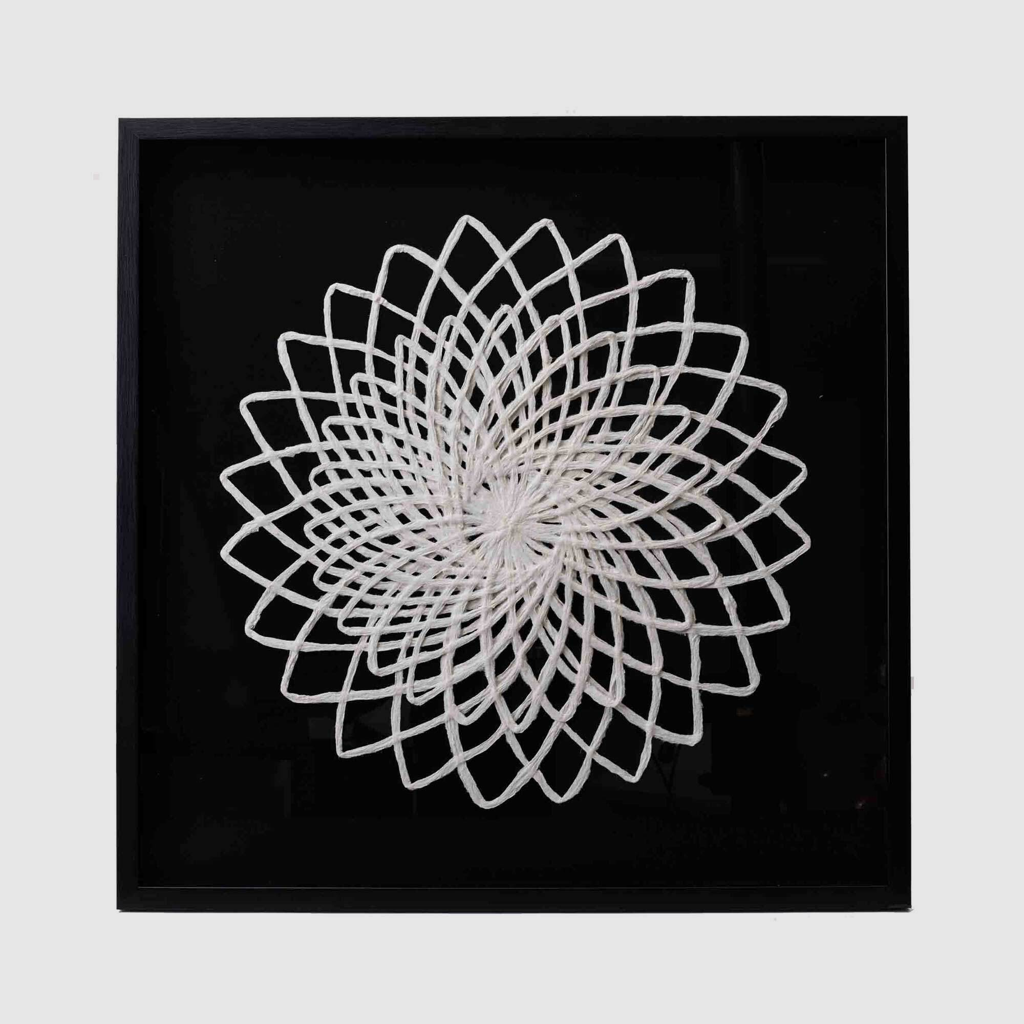 Urban Loft Papier Handmade Wall Art Geometric Flower 70x70cm