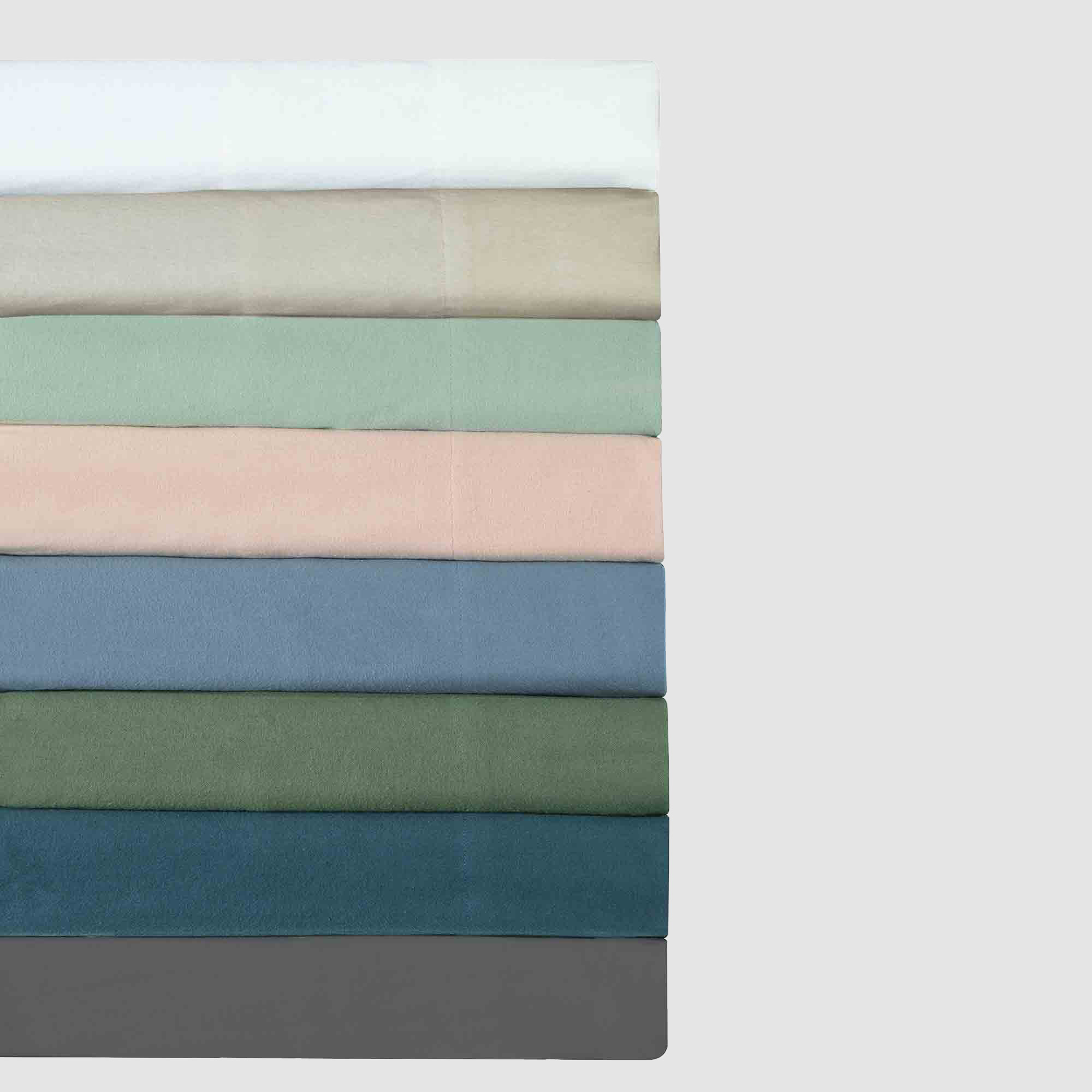 Hilton Plain Dyed Flannelette Sheet Set
