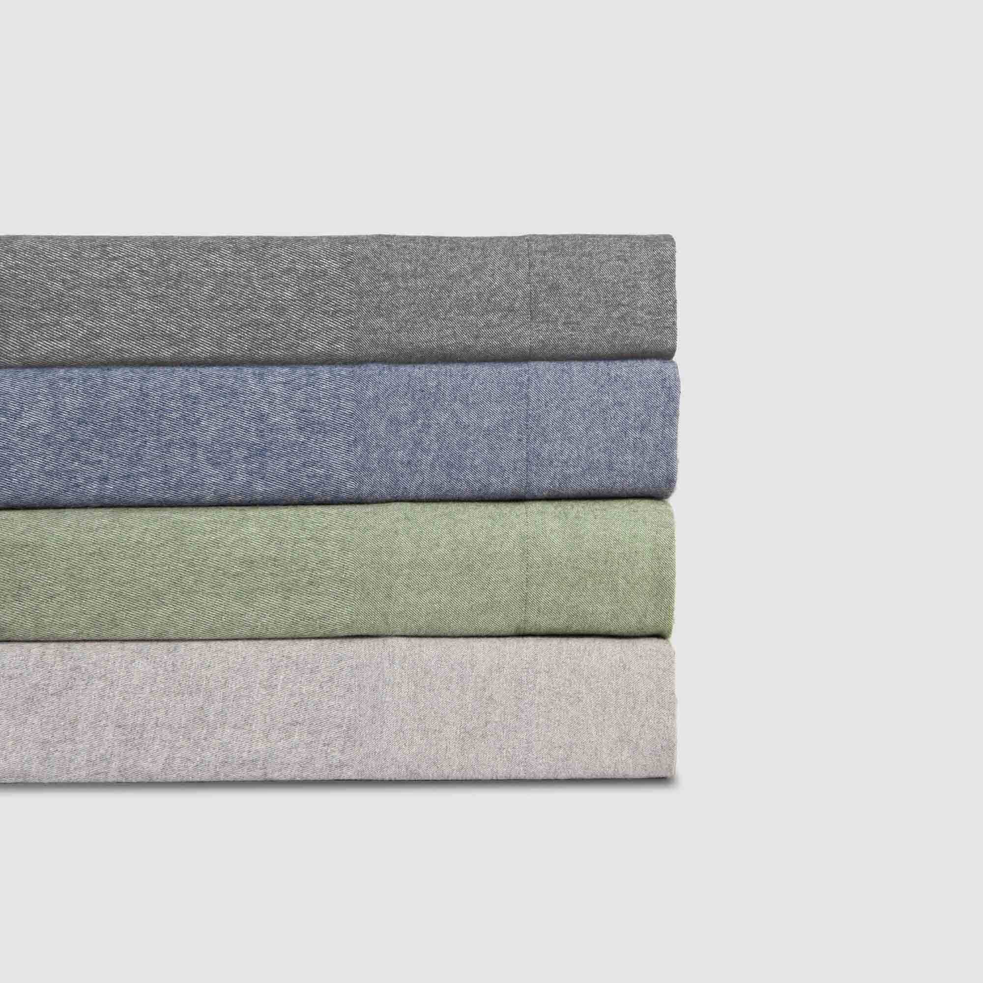 Hotel At Home Melange Flannel Sheet Set