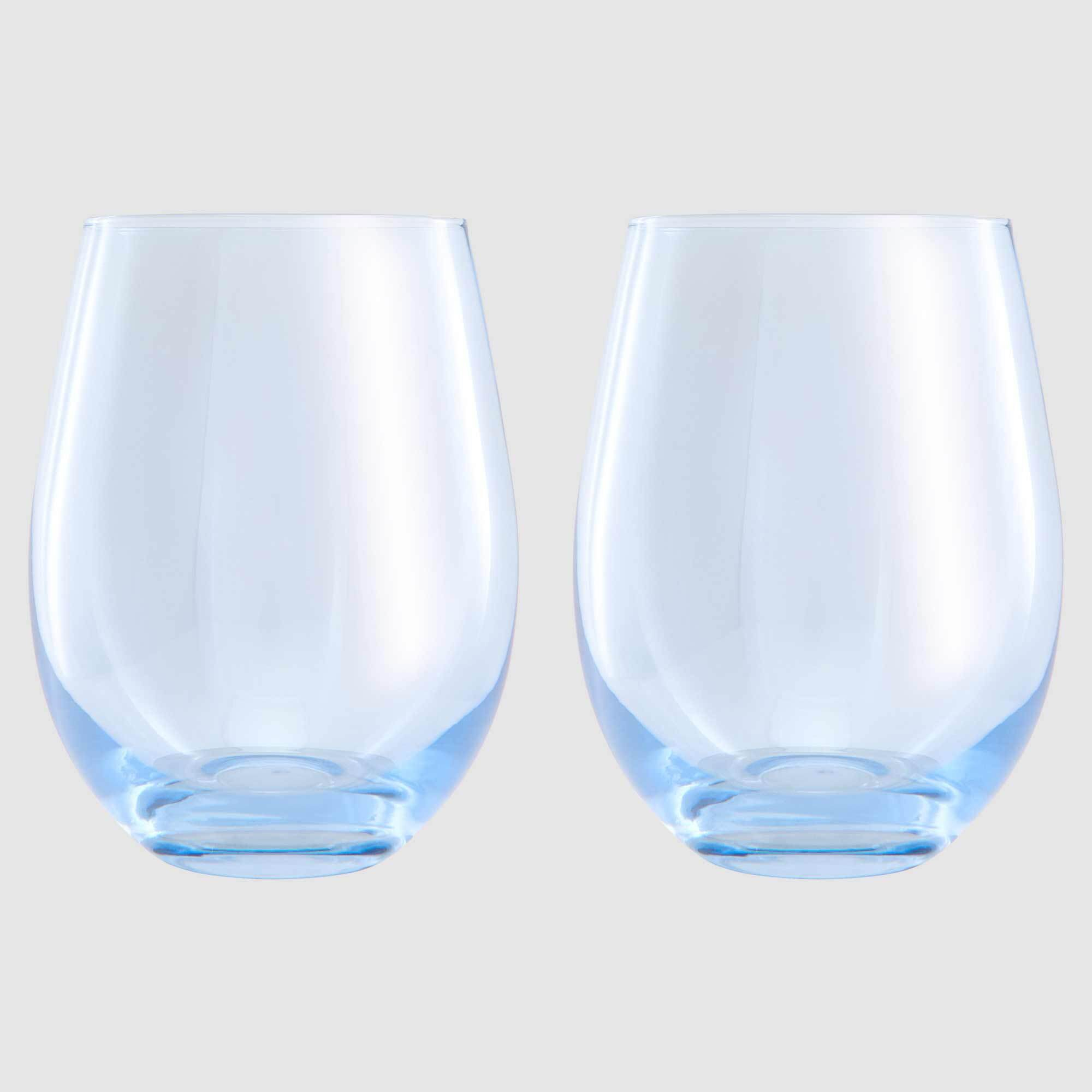 Maxwell & Williams Glamour Stemless Wine 540ml Set Blue