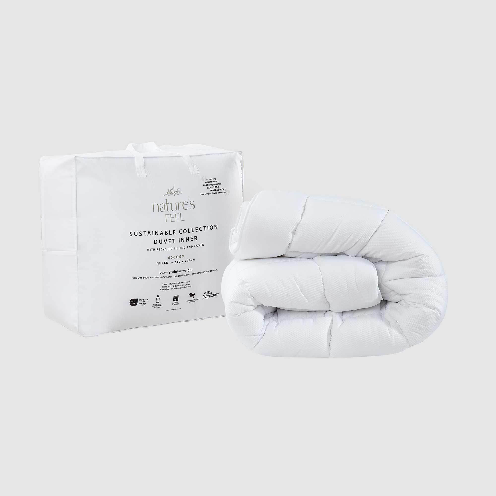 Nature's Feel 600gsm Sustainable Duvet Inner