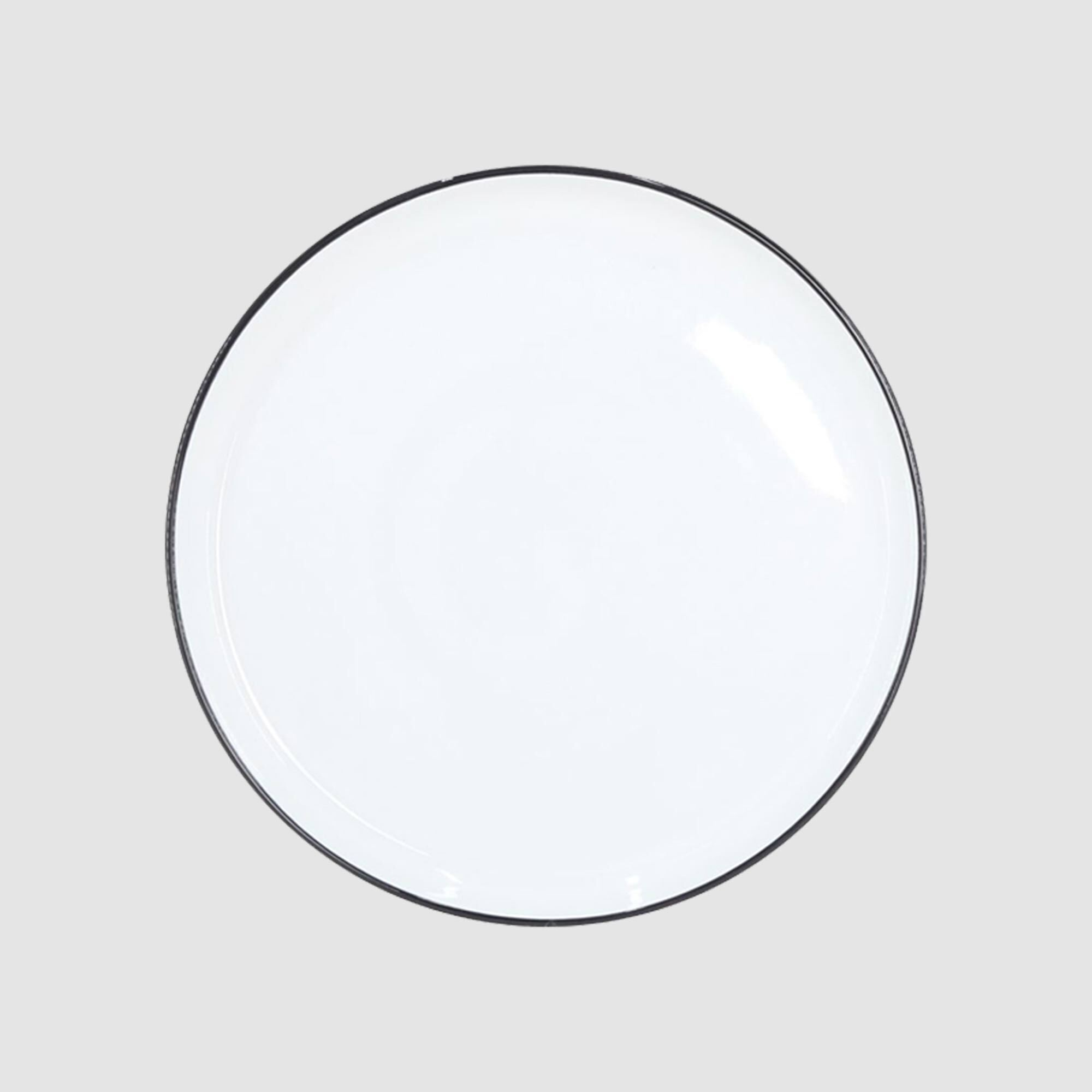 Urban Loft Stax Side Plate 20cm with Black Rim Set 4