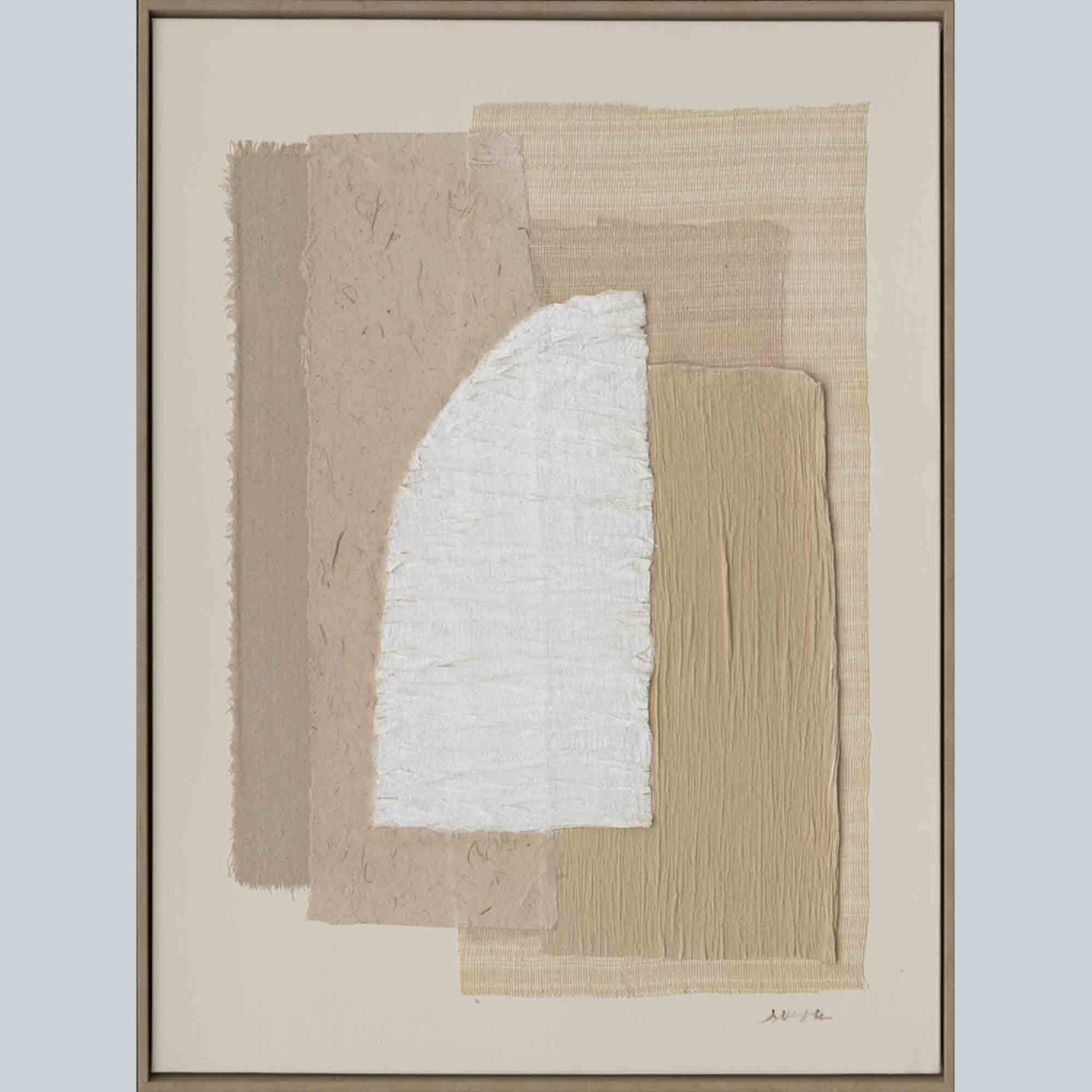 Stoneleigh & Robertson Shapes Framed Canvas Natural 80x60cm