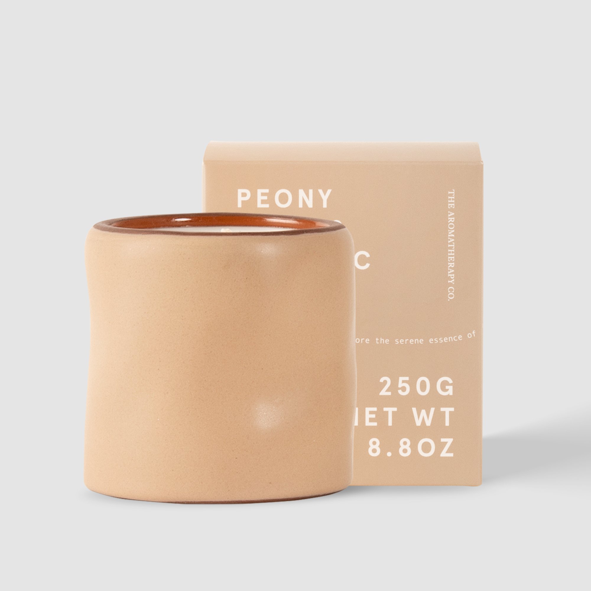 The Aromatherapy Co Serene Candle Peony Petals 250g