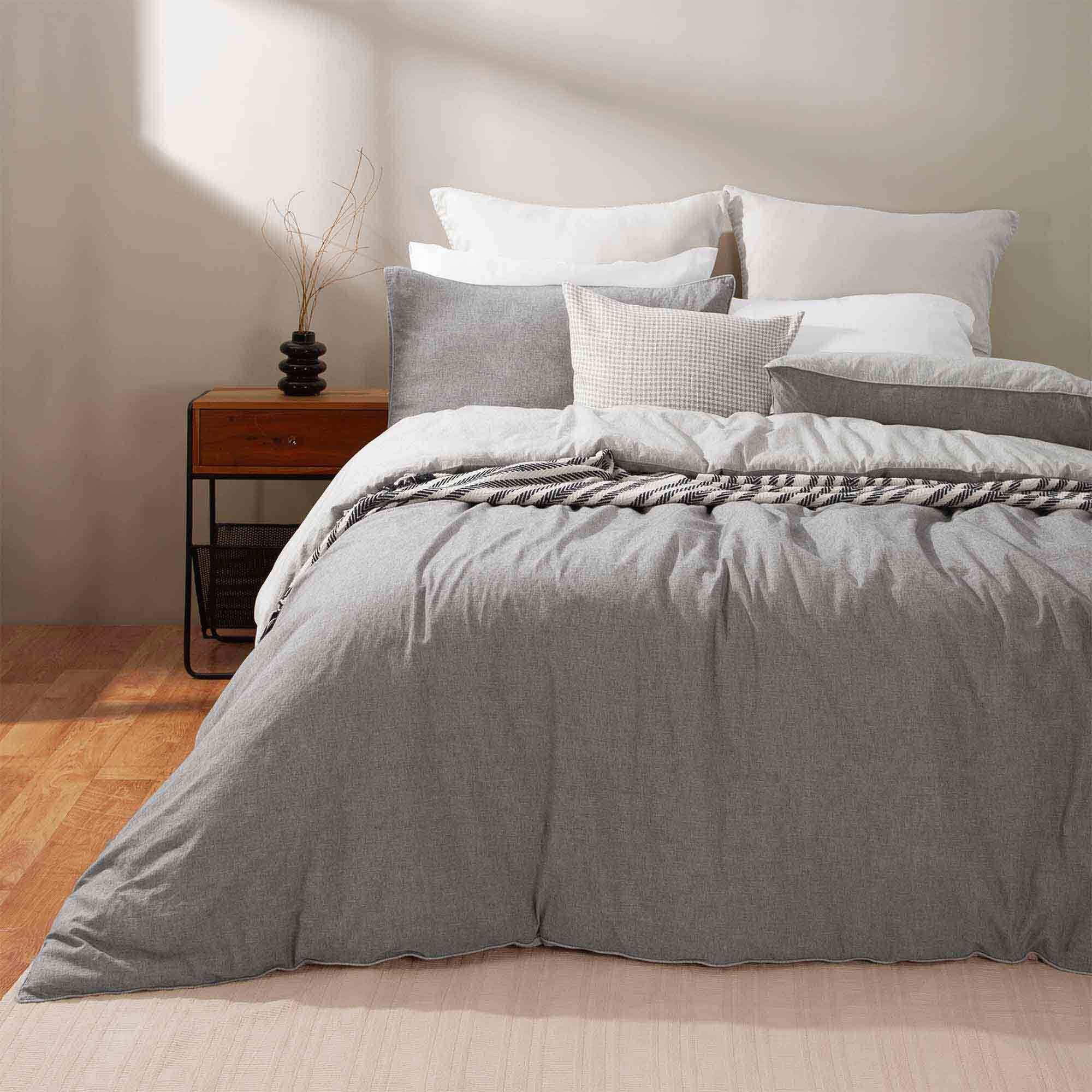 Urban Loft Luca Chambray Duvet Cover Set