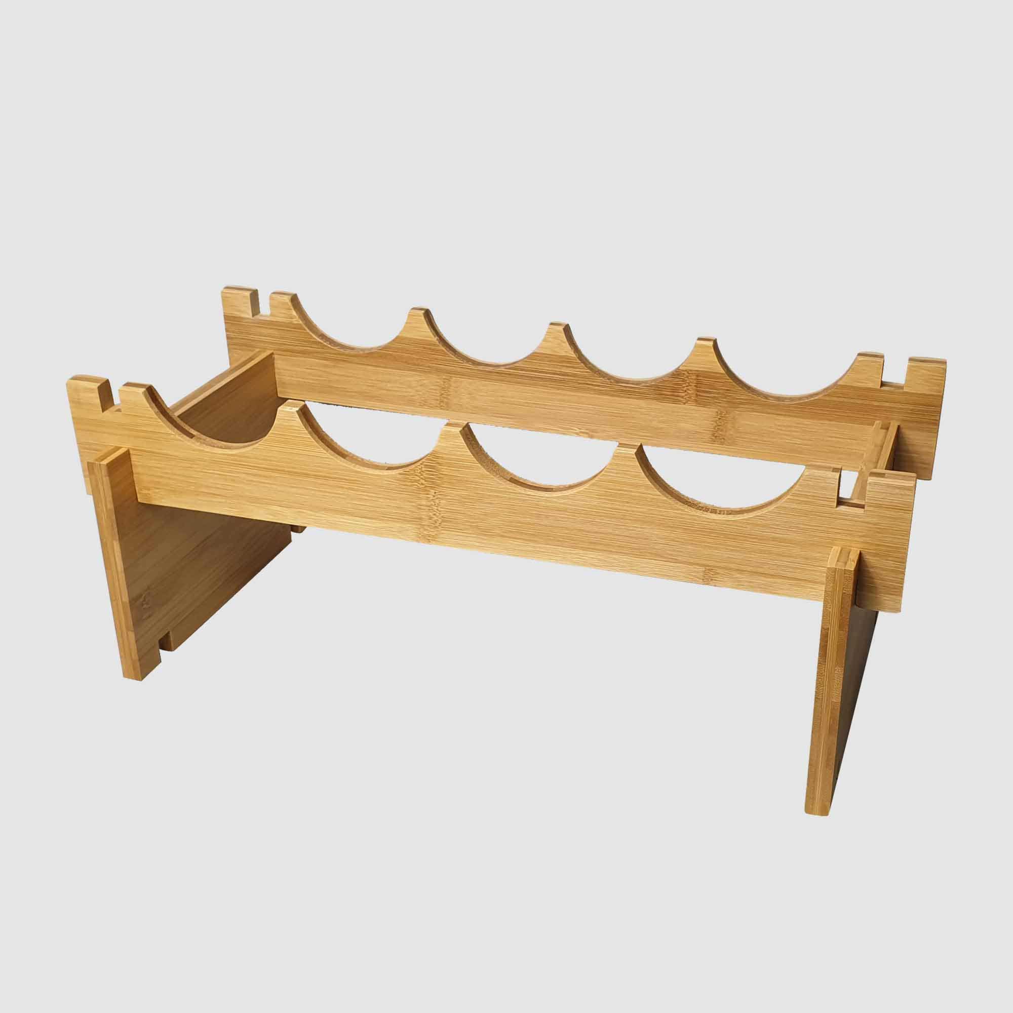 LTW Stackable Bamboo Bottle Rack | Briscoes