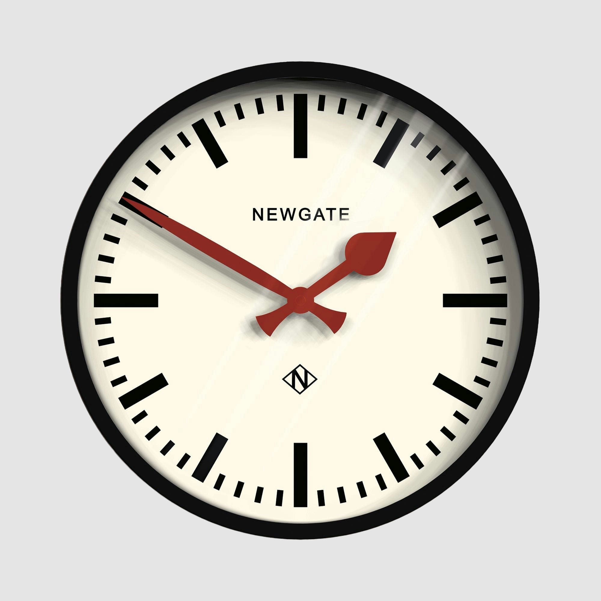 Broadgate Clock Newgate Luggage Clock Black | Briscoes